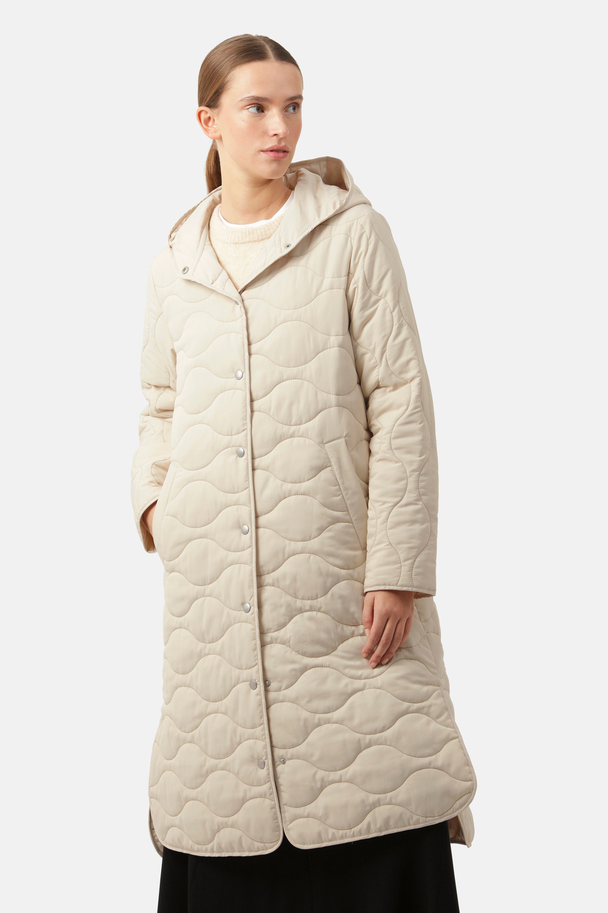 Ilse Jacobsen Hornbæk Outerwear Quilt Coat Coat 112 Light Sand